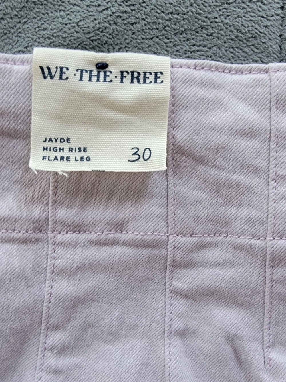 We The Free Jayde High Rise Flare Leg Pants - Light Lavender